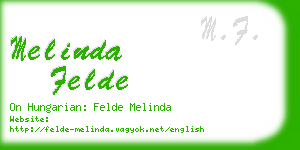 melinda felde business card